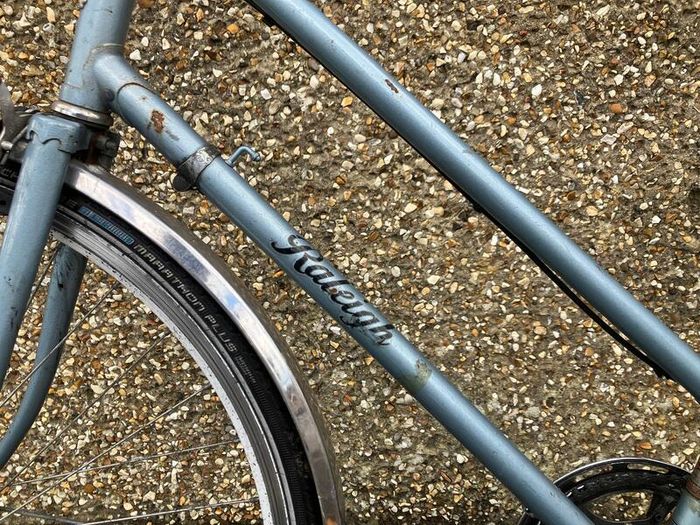 Women's Classic Blue Raleigh Bicycle