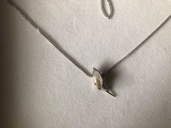 Sterling silver necklace and pendant