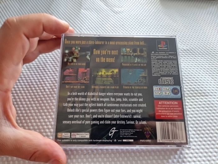 Oddworld Abe s Oddysee PlayStation1 Ps1 PlayStation2 Ps2 Games Original