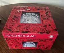 vintage Walther Glas Carmen Satiniert crystal fruit bowl,