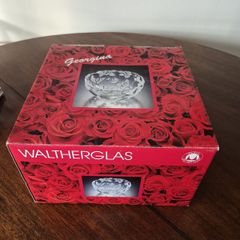 vintage Walther Glas Carmen Satiniert crystal fruit bowl,