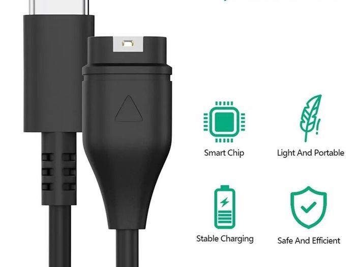 USB-C Charger Cable For Garmin Fenix 5 5S 7X 7 6S 6X Forerunner 935 Vivoactive 3
