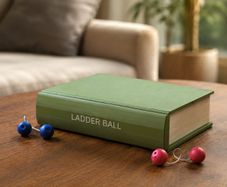 BookGame Ladderball  Tabletop Toss Game Hidden Inside a Book