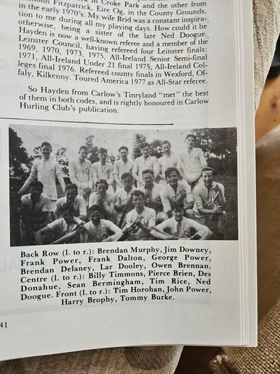 Carlow Hurling Memories. Inne Agus Innui. Vintage 1970s Lare Volum First Edition Paperback In Good Condition.  See Photos For Same.