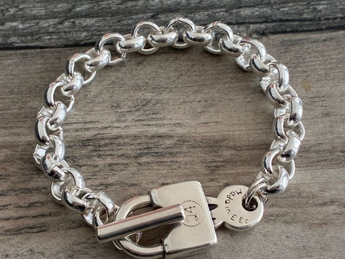 Silver Plated Padlock Bracelet