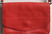 New Clarks Marva Wave Orange Leather Crossbody Bag