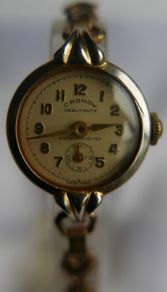 Vintage 1930s CRONOW Rolled Gold Watch - Working Vintage Ladies Manual Wind Up Wrist Watch