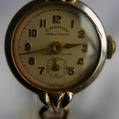 Vintage 1930s CRONOW Rolled Gold Watch - Working Vintage Ladies Manual Wind Up Wrist Watch