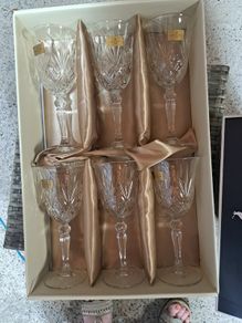 Crystal Wine Glasses (Killarney Crystal)Brand New