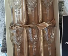 Crystal Wine Glasses (Killarney Crystal)Brand New