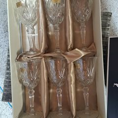 Crystal Wine Glasses (Killarney Crystal)Brand New