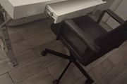Home office desk and swivel chair