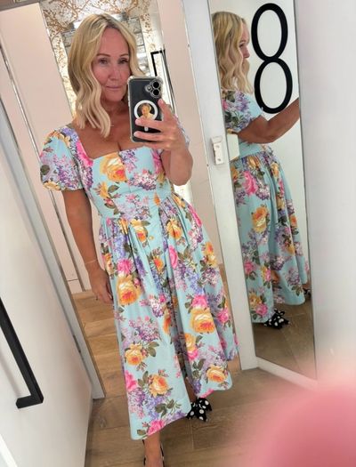 Cabbage & roses floral dress