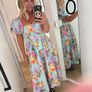 Cabbage & roses floral dress Image 3