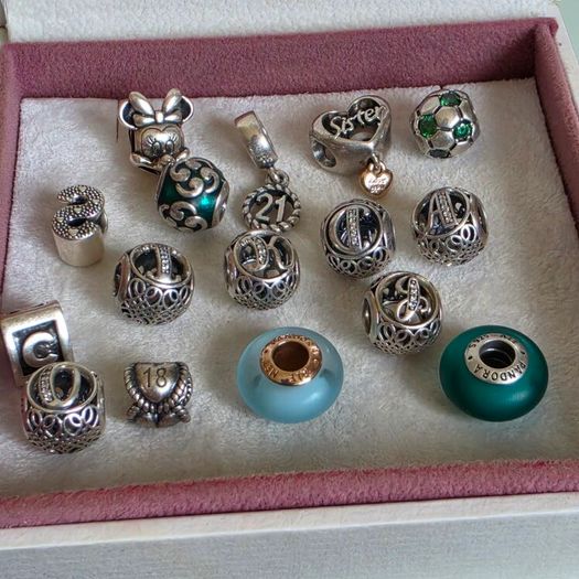 Pandora various charms available.Very good condition hallmarked