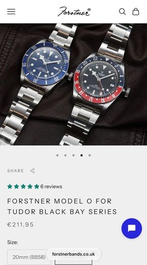 Oyster Bracelet For Tudor Black Bay Gmt