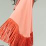 BNWT occasion asymmetric midi dress with fringe hem Image 3