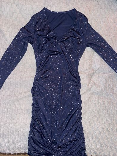 Navy Blue Sparkly Dress