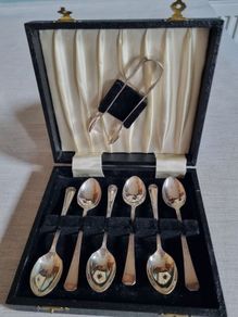 Sheffield EPNS Silver Plated Dessert Spoon Set