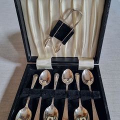 Sheffield EPNS Silver Plated Dessert Spoon Set
