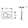 Geberit - Geberit Sigma01 Push Button, For Double Flush: Bright Chrome (115.770.21.5) Image 4