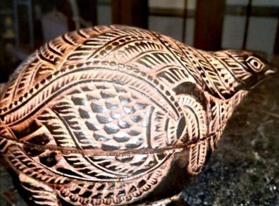 Unique Guinea pig hand carved box