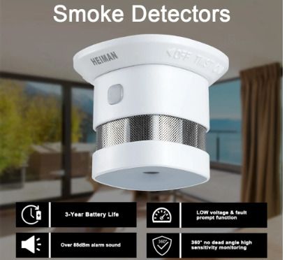 BRAND NEW Fire alarm Smoke detector Smart Home system 2.4GHz High sensitivity Safety prevention Sensor