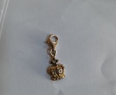 silver crown charm