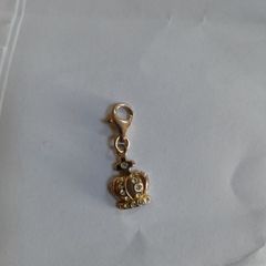 silver crown charm
