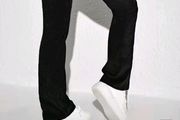black corduroy trousers