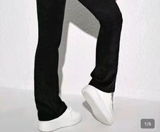 black corduroy trousers