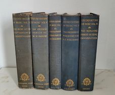 Antique Oxford history of music books