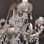 Vintage crystal 6 light chandelier Image 3