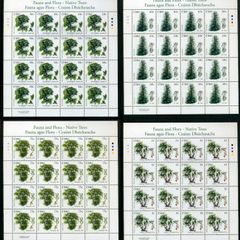 2006 Ireland Fauna & Flora Native Trees Commemorative Stamp Sheetlet Plate 1A1A1A1A Mint Never Hinged (MNH)