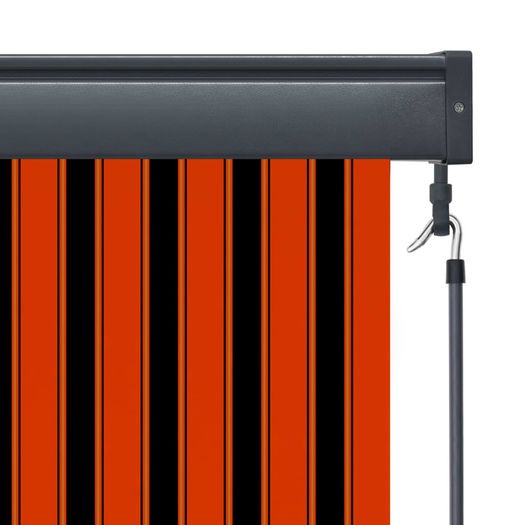Outdoor Roller Blind 160x250 cm Orange and Brown