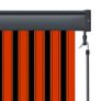 Outdoor Roller Blind 160x250 cm Orange and Brown Image 5