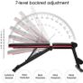 Folding Weight Bench Multifunction Adjustable Recliner Bench Sit-up Ab Abs Home Office, 7 Position Adjustable Backrest, Unisex-Adult Image 4
