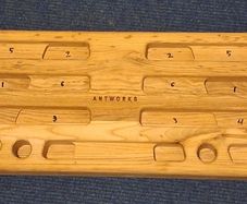ANTWORKS Strong Ant III Hangboard Fingerboard Training board Climbing Bouldering Similar to Beastmaker Metolius Lattice Hang Finger Hang Strength