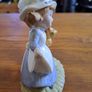 Vintage Porcelain figurine girl holding cat Image 4
