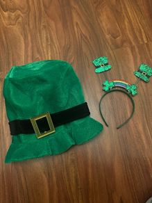 St Patricks Day Hat and Headband