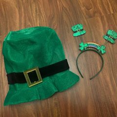 St Patricks Day Hat and Headband
