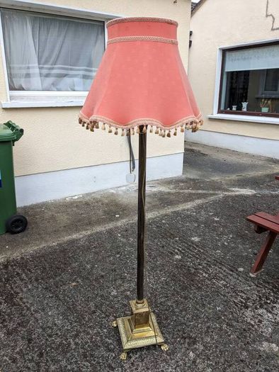 Brass tall lamp