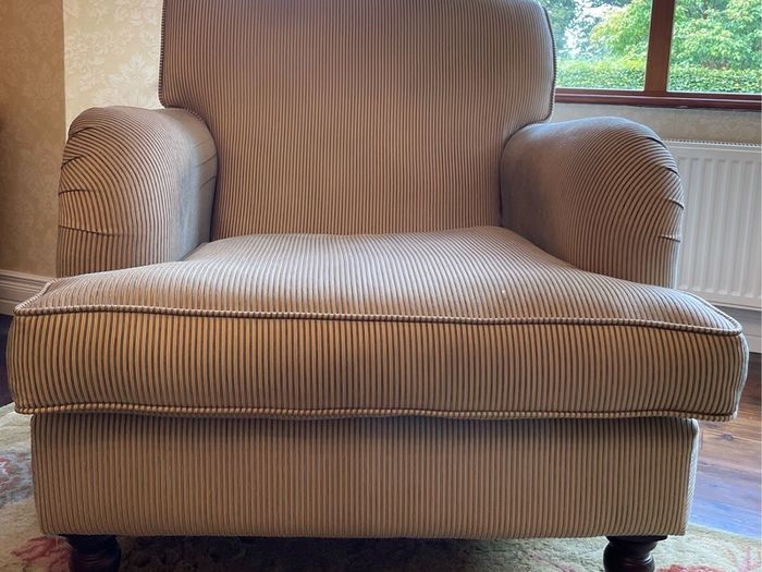 Two Sofas And One Armchair.