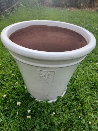 Large Plant pot outdoor 50cm Glazed