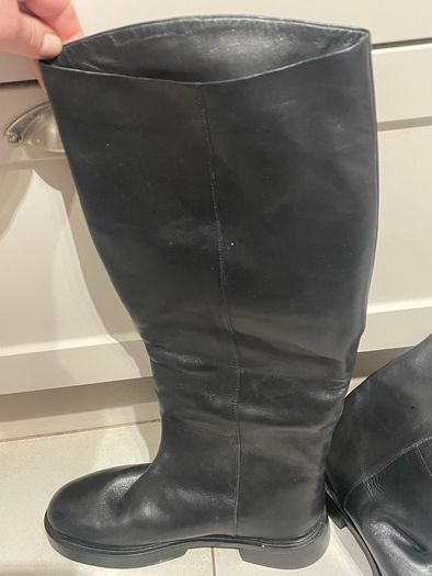 tall boots riding black women Jigsaw size 5 BNWT