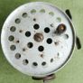 Vintage 1960s Fishing Reel: Silver  Mid-Century Decor Image 3
