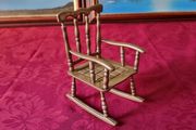 Solid Brass Decorative Rocking Chair Ornament