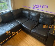 Corner sofa (leather)