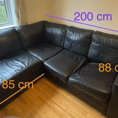 Corner sofa (leather)