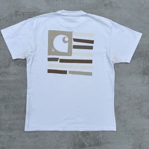 White Carhartt WIP SS Medley State T-Shirt